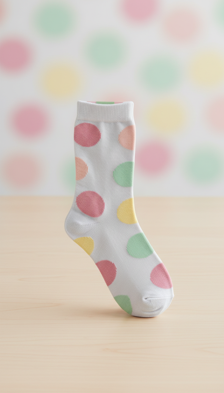 Polka dot cotton candy Socky Pop